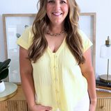 V-Neck Short Sleeve Top