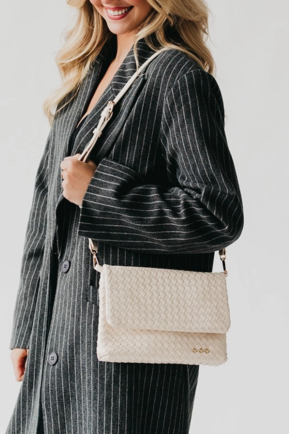Wrenlee Woven Flap Crossbody