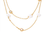 Kate Pearl Diamond Layer Necklace