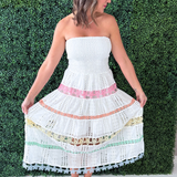 Eyelet Lace Tube Dress