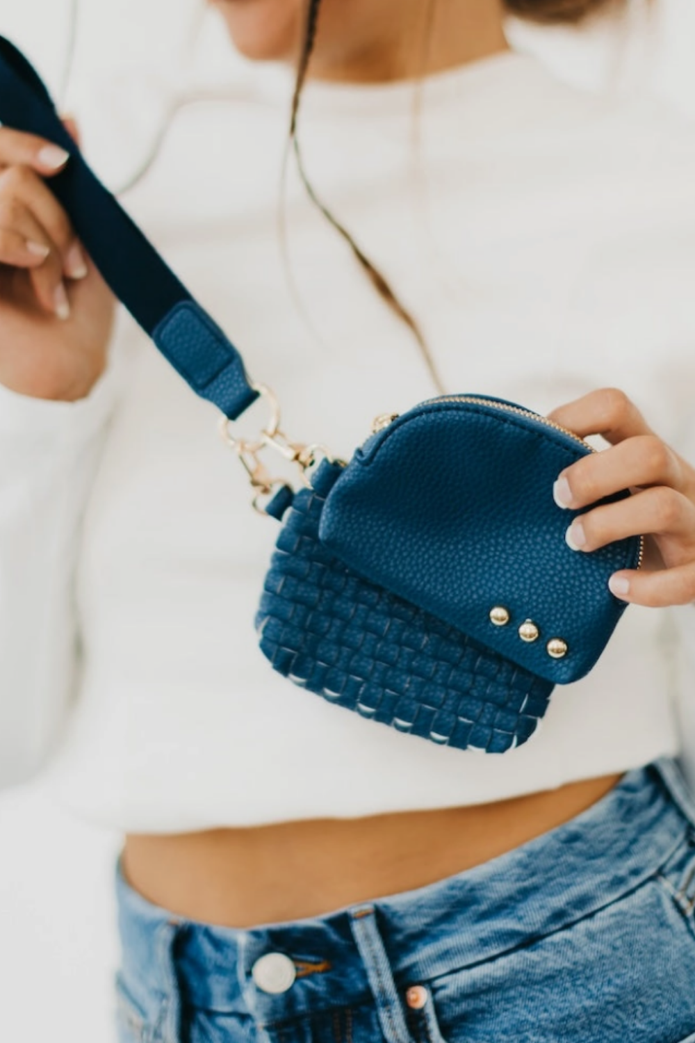 Wonderlust Woven Dual Pouch Wristlet