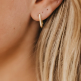 Petra U Hoop Diamond Earrings