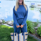 Long Sleeve Boat Neck Top