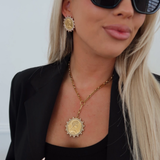Lariat Coin Necklace