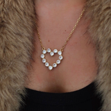 Large Diamond Heart Necklace