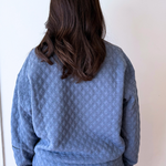 Cozy Quilted Sweatshirt - The 308 Boutique