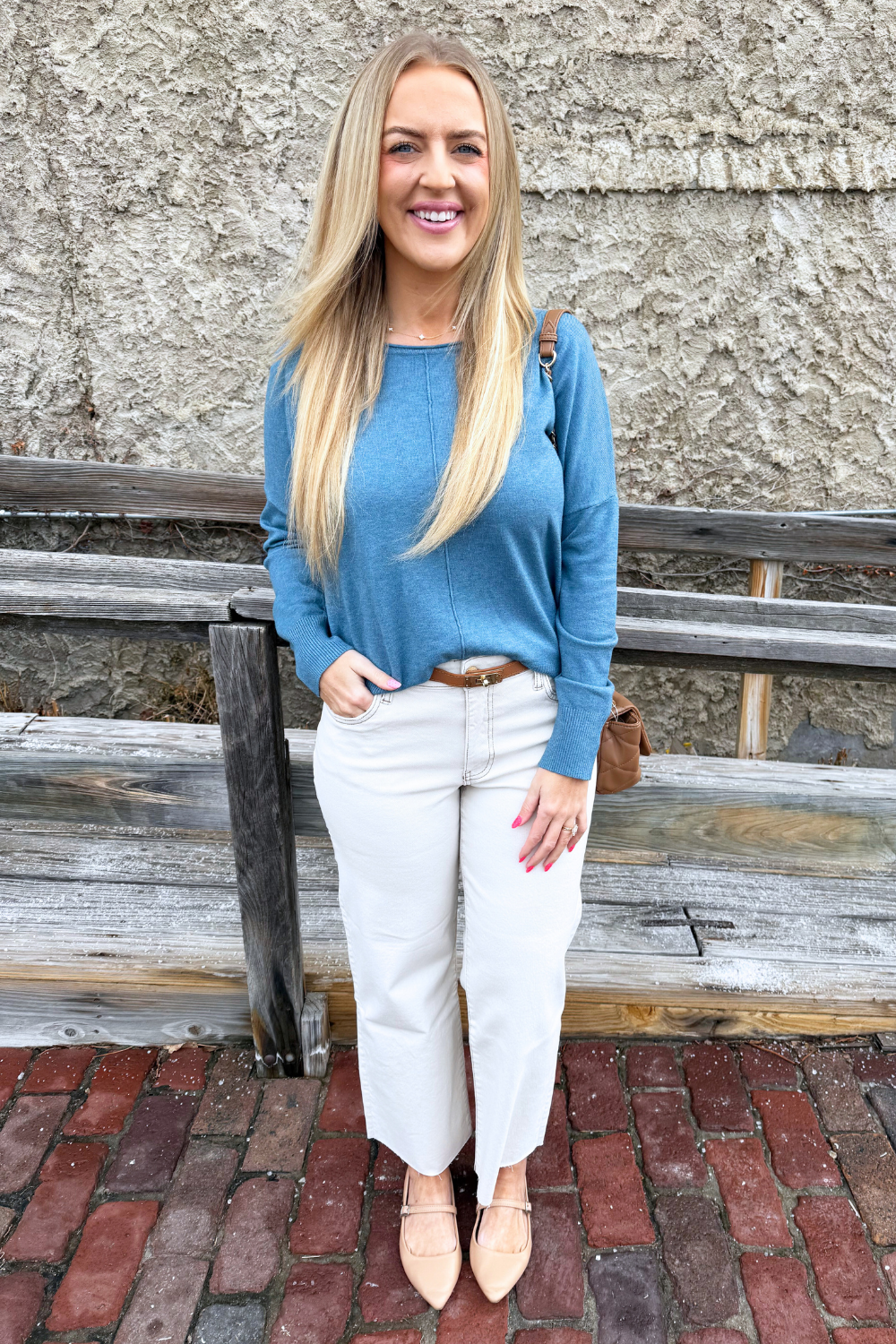 Center Seam Boat Neck Sweater - The 308 Boutique