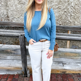 Center Seam Boat Neck Sweater - The 308 Boutique
