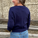 Center Seam Boat Neck Sweater - The 308 Boutique