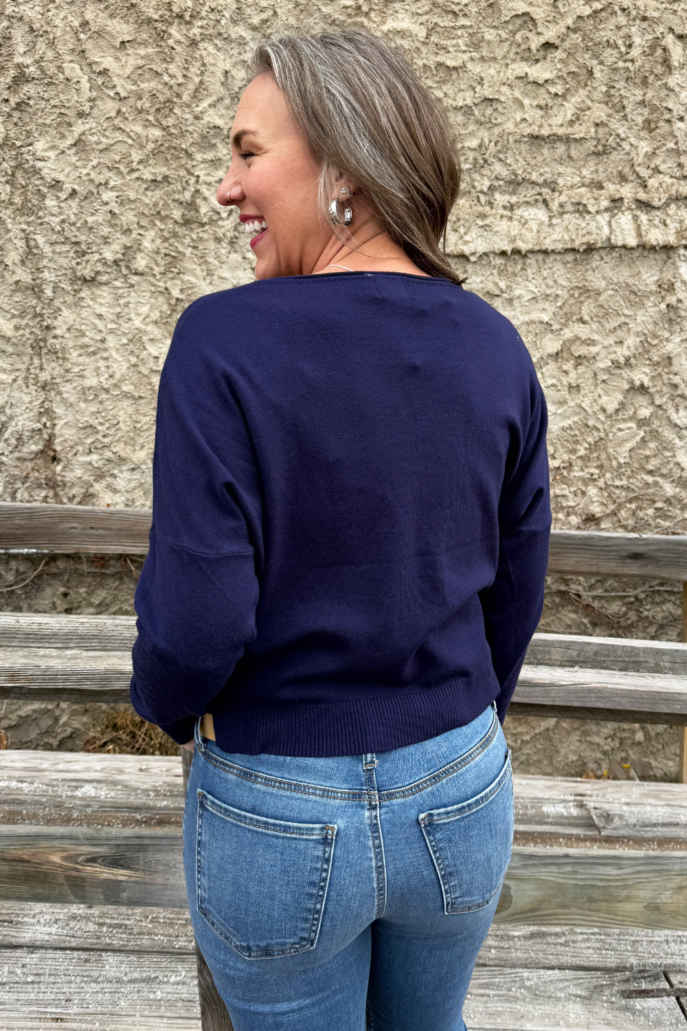 Center Seam Boat Neck Sweater - The 308 Boutique