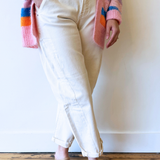 High Rise Relaxed Barrel Cuffed Pants