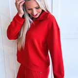 Half Zip Popover Long Sleeve Top