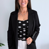 Blazer with Button Sleeve