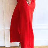 Pull on Wide Leg Crop Trouser