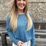 Center Seam Boat Neck Sweater - The 308 Boutique