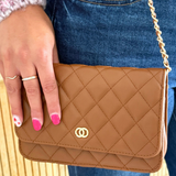 Quilted Flap Rectangle Crossbody