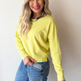 Center Seam Boat Neck Sweater - The 308 Boutique