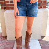 Jane High Rise Short w/ Pork Chop Pockets