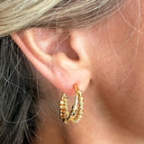 Hayley Bead Hoops