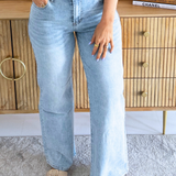 Ladies Woven Denim Pants