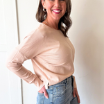 Center Seam Boat Neck Sweater - The 308 Boutique