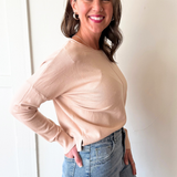 Center Seam Boat Neck Sweater - The 308 Boutique