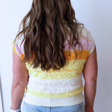 Color Striped Ponte Polo Sweater - The 308 Boutique