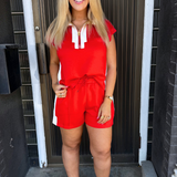 Drawstring Waist Casual Shorts