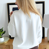 Quarter Zip Mock Neck Pullover