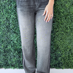 Faux Denim Track Pants - The 308 Boutique