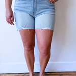Jenny High Rise Short Basic Raw Hem - The 308 Boutique
