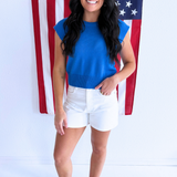 Cap Sleeve Knit Top