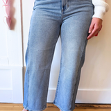 Luna High Rise Crop Bowed Denim - The 308 Boutique