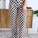 Demi Checkered Bottoms w/ Elastic Band