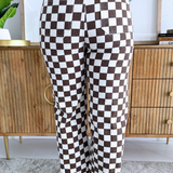 Demi Checkered Bottoms w/ Elastic Band