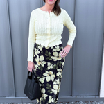 Eda Ren Floral Mesh Midi Skirt - The 308 Boutique