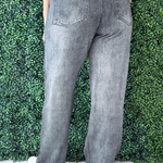 Faux Denim Track Pants - The 308 Boutique
