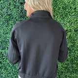 Mock Neck Zip-Up Active Jacket