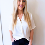 Short Sleeve Camp Collar Woven Blouse - The 308 Boutique