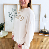 Cloudy Knit Jesus Long Sleeve Top