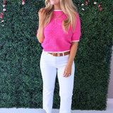 Kelsey High Rise Ankle Flare With Raw Hem
