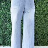 High Waisted Wide Leg Denim