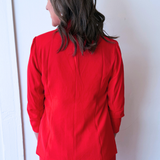 Recycled Shirred Sleeve Blazer