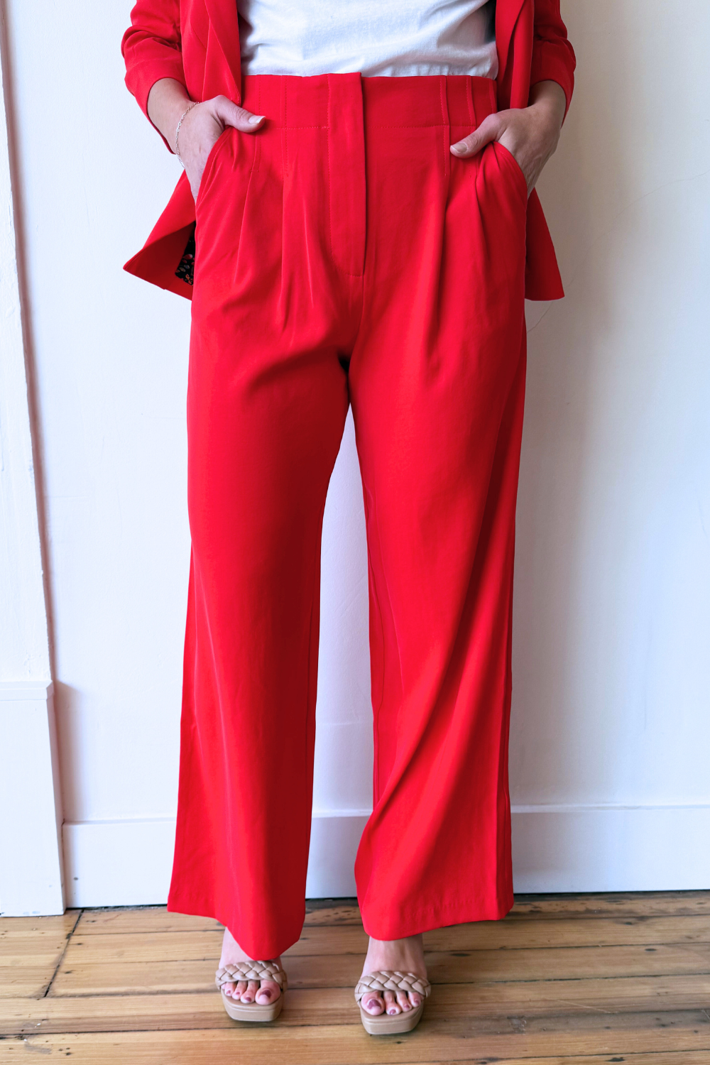 Recycled Wide Leg Pants - The 308 Boutique