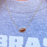 Football Short Pendant Necklace