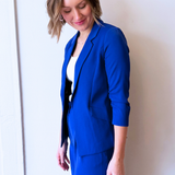 Recycled Shirred Sleeve Blazer