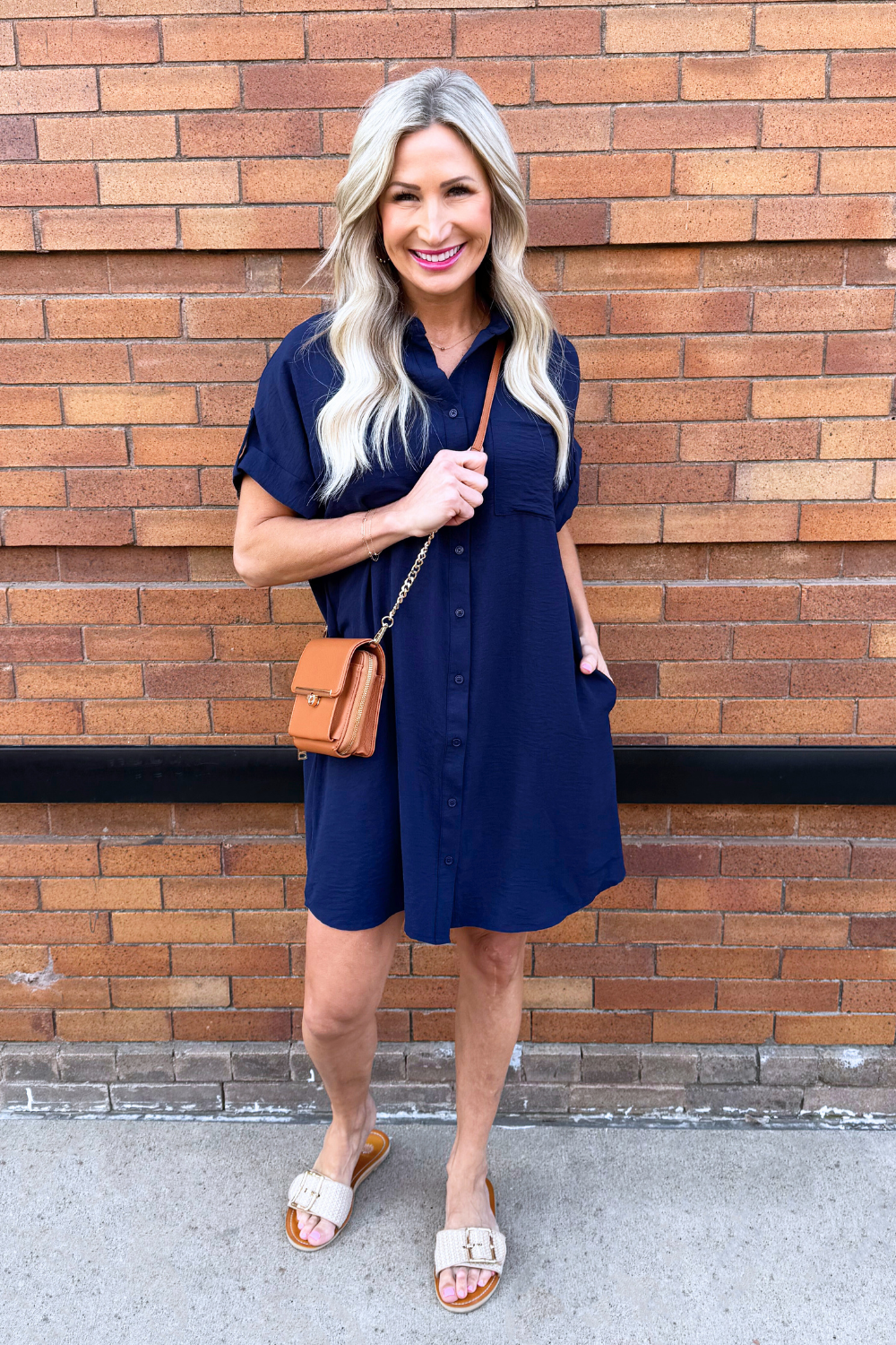 Drop Shoulder Button Up Woven Shirt Dress The 308 Boutique Drop Shoulder Button Up Woven Shirt Dress The 308 Boutique