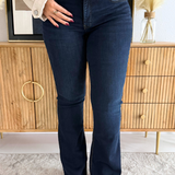 Ana High Rise Fab Ab Flare Raw Hem