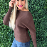 Off Shoulder Long Sleeve Top