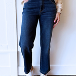 Pattie High Rise Straight Leg Back Darts 5 Pockets - The 308 Boutique